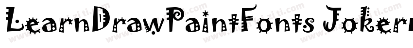 LearnDrawPaintFonts Jokerman字体转换